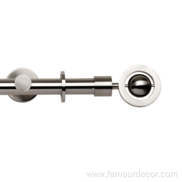 Circle ball finial Curtain Rod